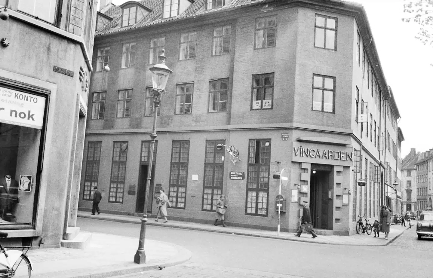 Vingården i indre København ved Nikolaj Kirke. Tidligere jazzsamlingssted.