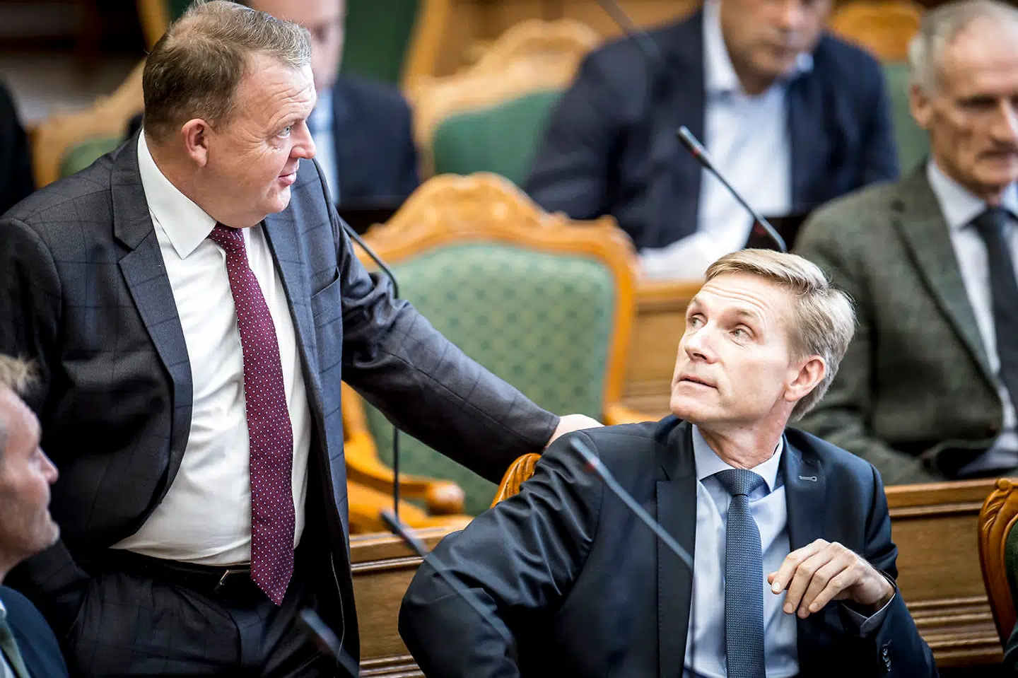 Statsminister Lars Løkke Rasmussen (V) og Kristian Thulesen Dahl (DF) ser ikke ens på rækkevidden af FNs nye migrantpagt.