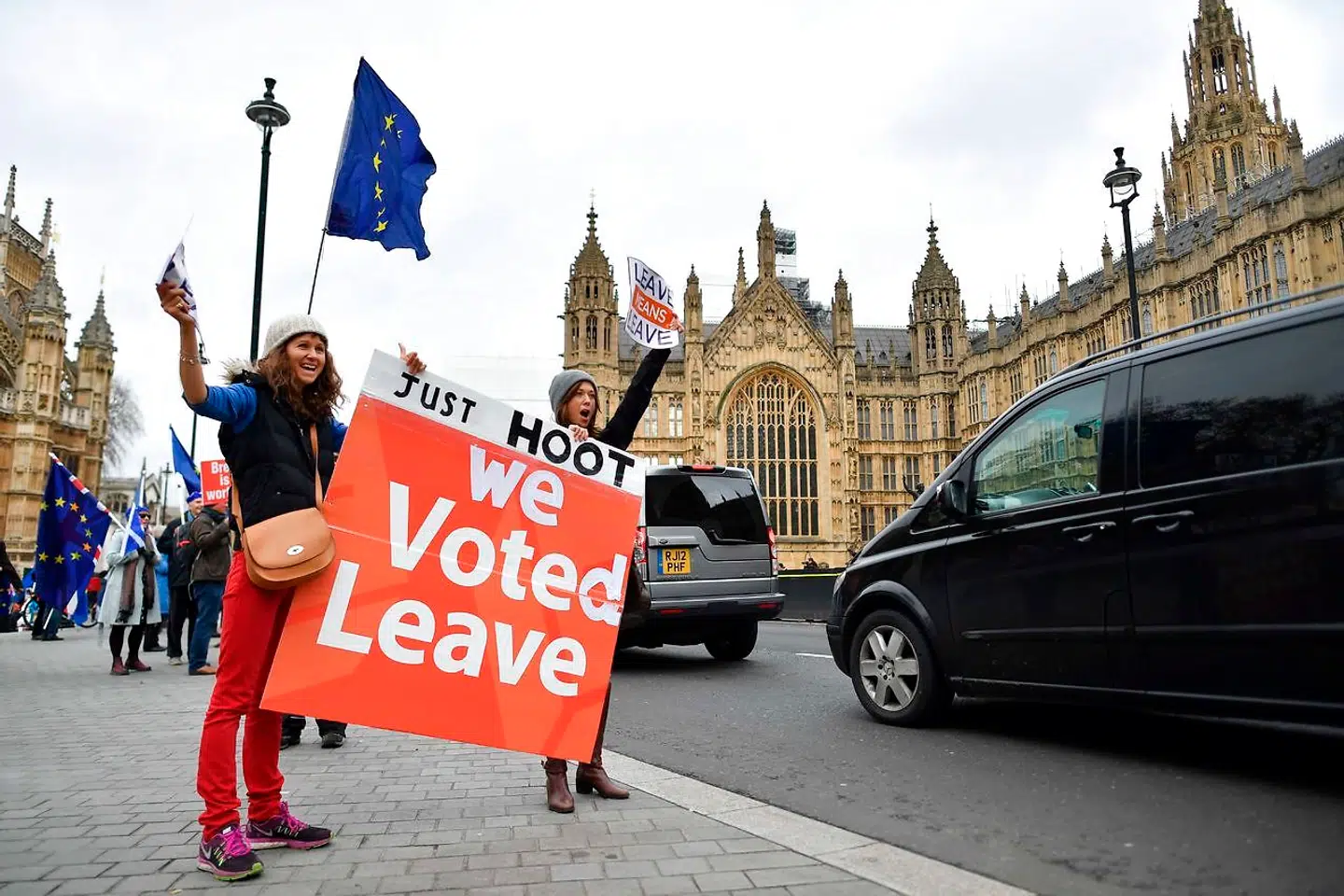Brexit-debatten er nu mere synlig i gadebilledet i London og mere følelsesladet, end den var op til folkeafstemningen.