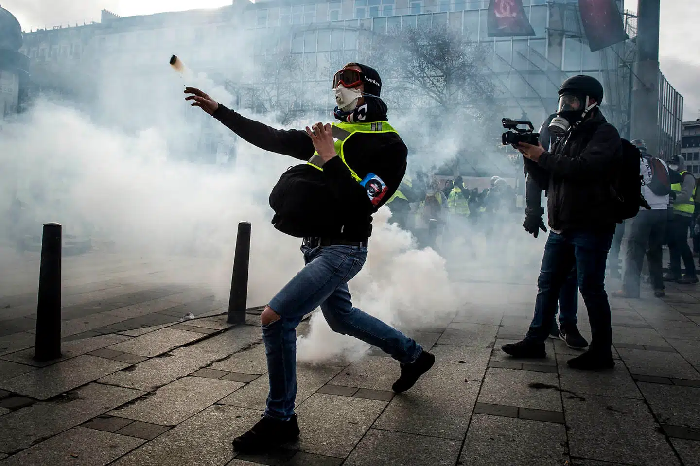 Det begyndte fredeligt, men udviklede sig hurtigt. Foto: Asger Ladefoged