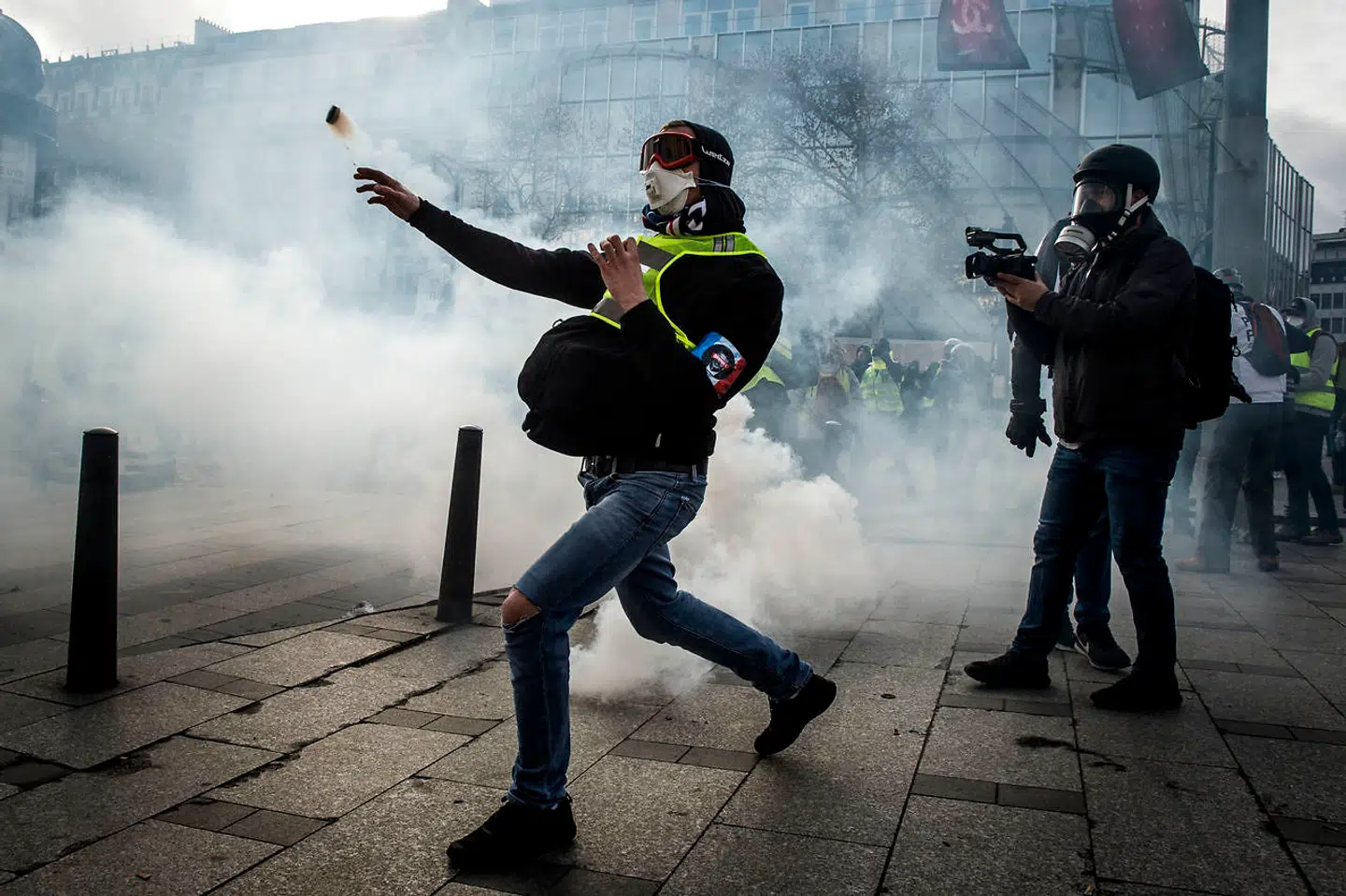 Det begyndte fredeligt, men udviklede sig hurtigt. Foto: Asger Ladefoged