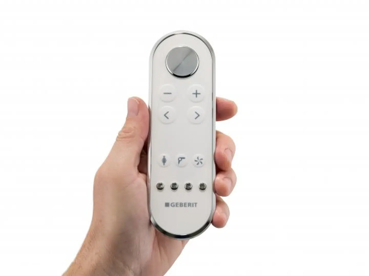 Værsgo' og skyl. Douchetoiletterne fås med fjernbetjening. Så kan man selv bestemme strålestyrken, og hvor den skal ramme.