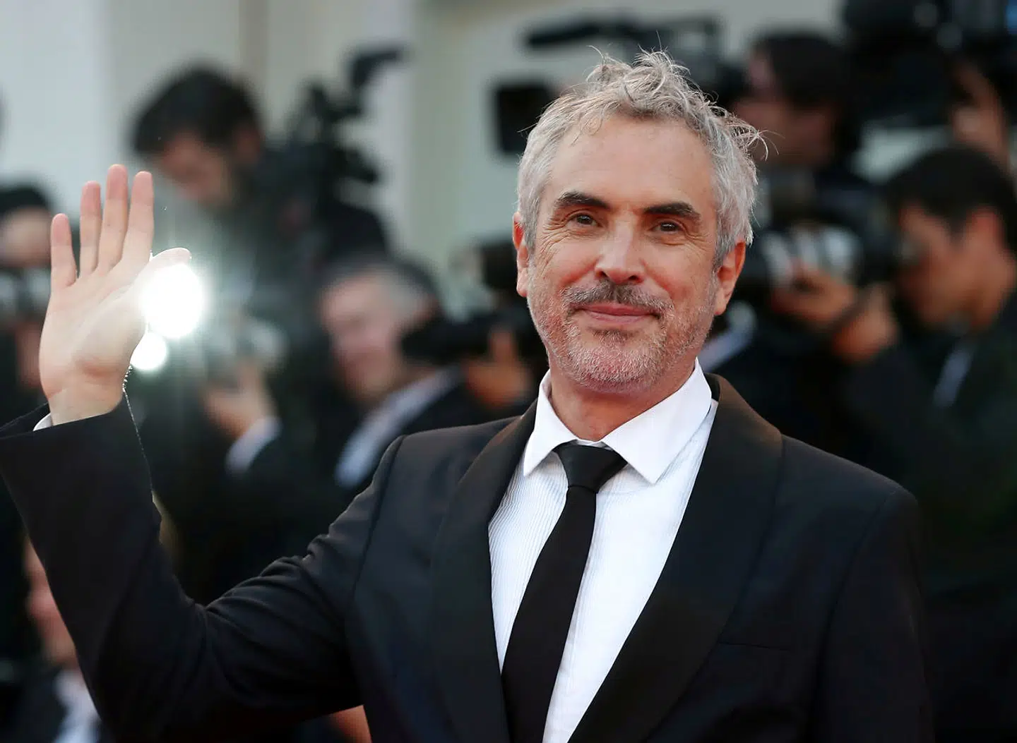 Alfonso Cuaron på årets filmfestival i Venedig, hvor Roma blev prisbelønnet.