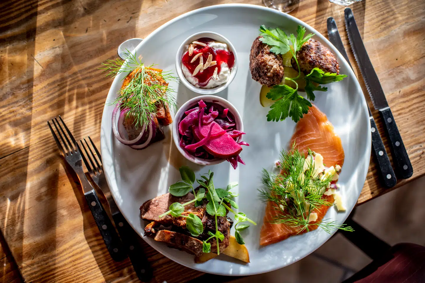 Færgekroens juleplatte er over middel.