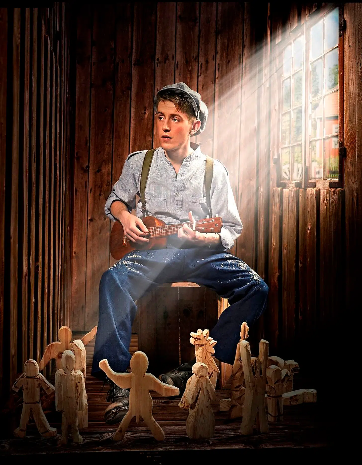 Michael Slebsager er perfekt i rollen som en nysgerrig, boblende musikalsk Emil.