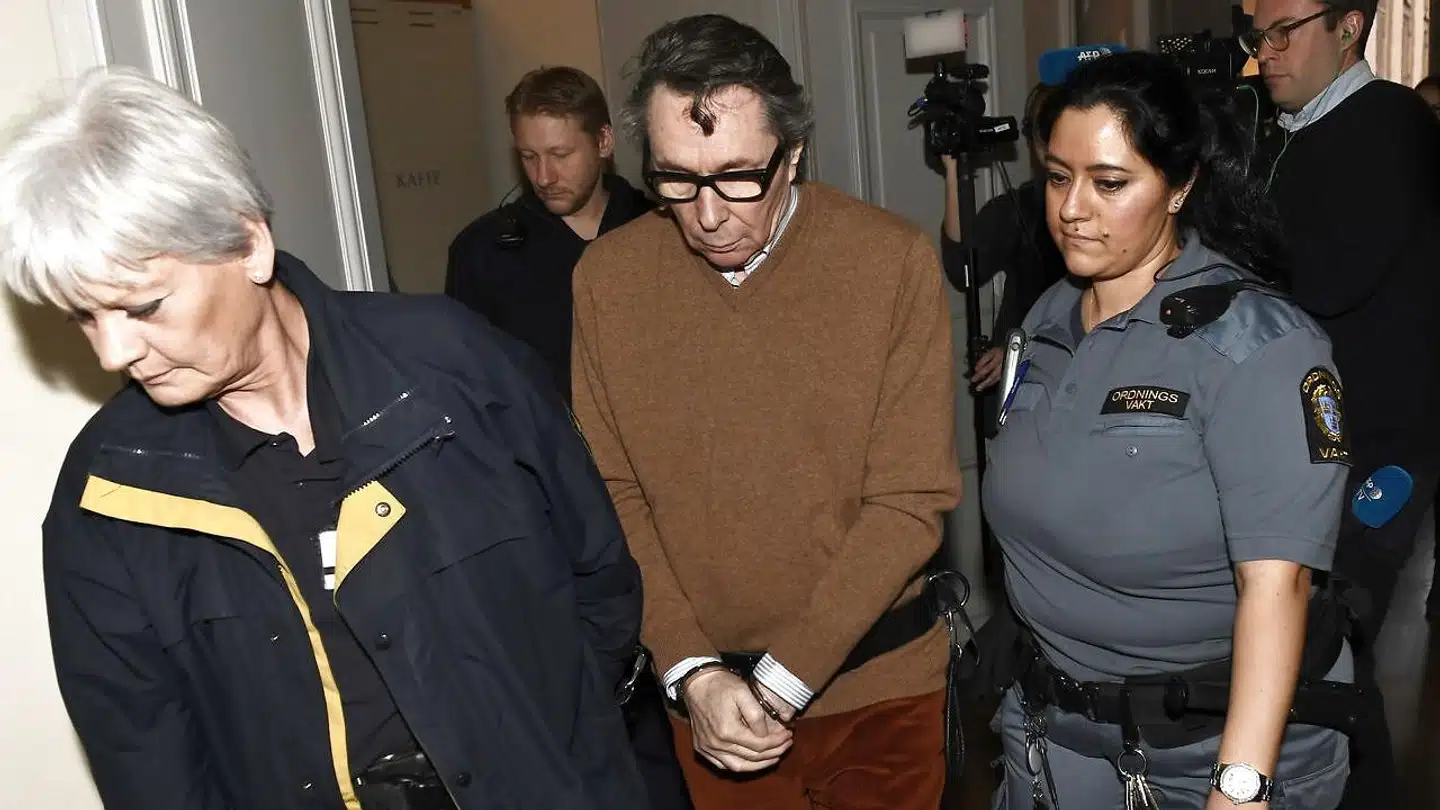 Jean-Claude Arnault på førstedagen af den appelsag, som han tabte tirsdag. Foto: Jonas Ekströmer/EPA.