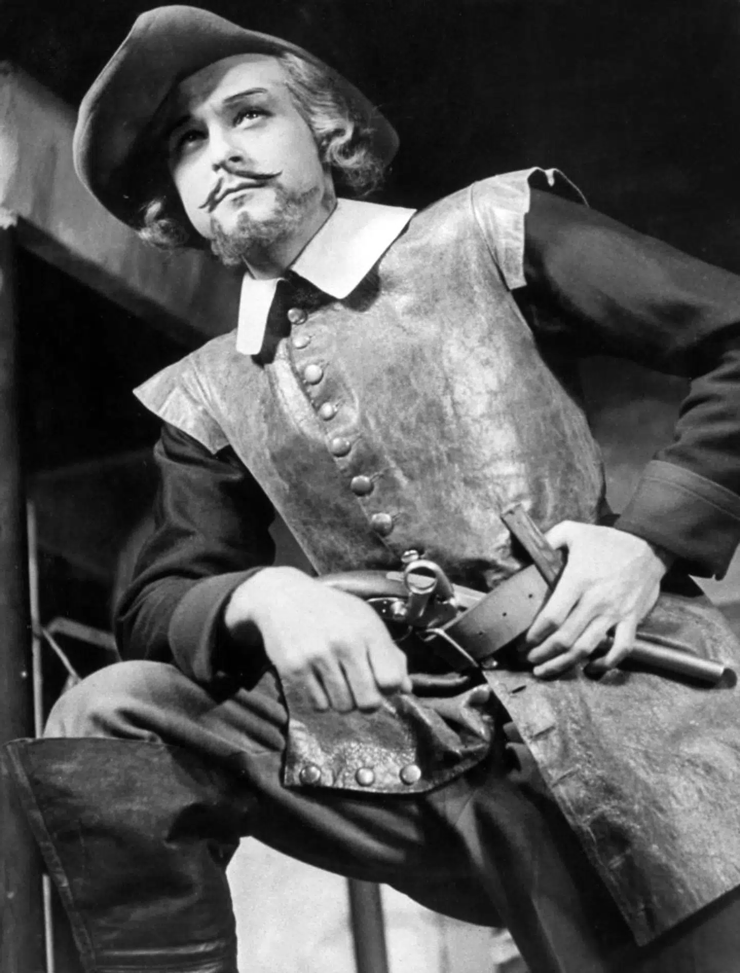 Poul Reichhardt i »Gøngehøvdingen« på Det Ny Teater. Sandsynligvis i 1961.