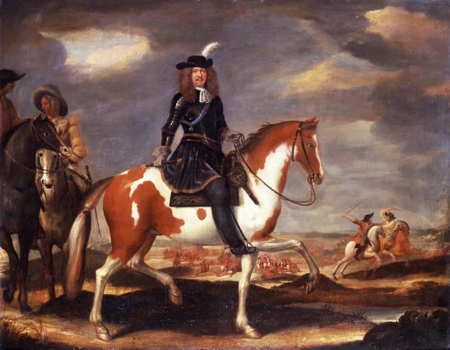 Hans Schack var kommandant i København under byens belejring og feltherre under krigen. Han blev taget til fange af svenskerne, men kom fri og blev en vigtig mand for kongenIllustration fra bogen.