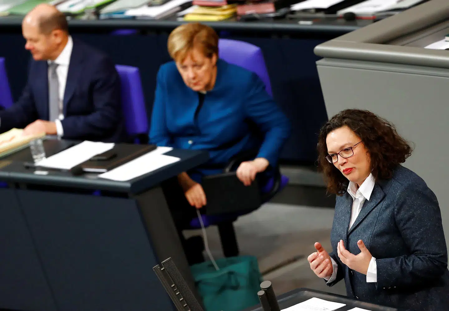 SPD og den nye formand, Andrea Nahles, kæmper med historisk dårlige målinger. Spørgsmålet er, om partiet vil blive i regeringen, hvis Friedrich Merz bliver formand.