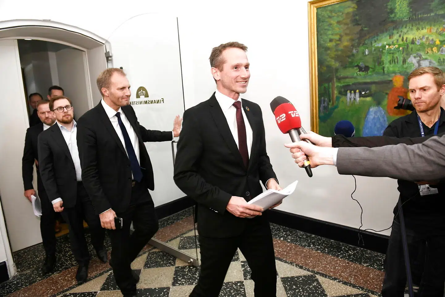 Forhandlinger om finansloven for 2019 i Finansministeriet i København fredag den 30. november 2018.