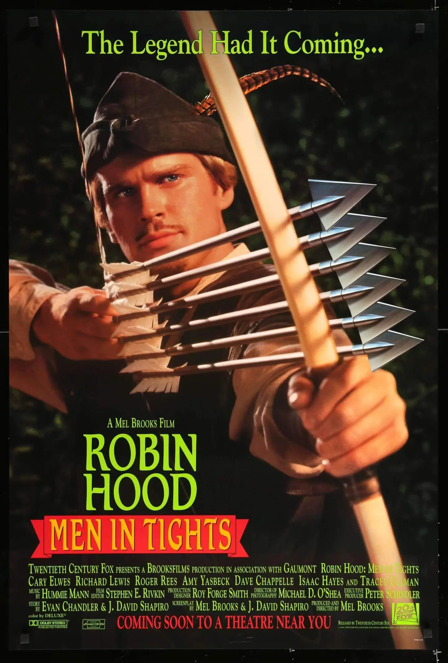 Satireinstruktøren Mel Brooks indspillede i 1993 en parodi på Kevin Costner-filmen fra 1991. Filmen hed Robin Hood: Men in Tights og gjorde blandt andet grin med det faktum at amerikaneren Kevin Costner havde svært ved at fastholde en overbevisende britisk accent.
