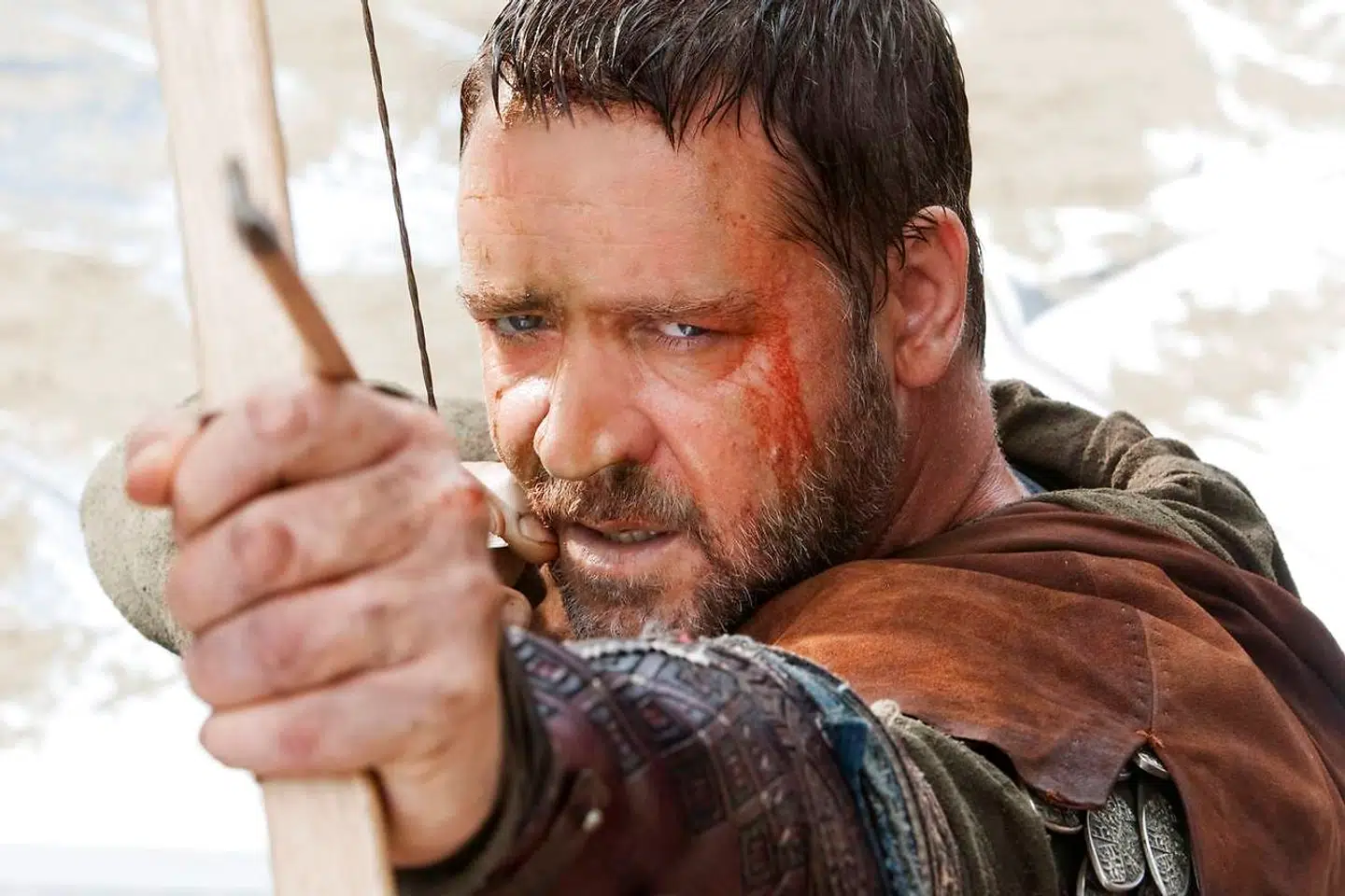 I Robin Hood fra 2010 spiller Russell Crowe den gæve fredløse.