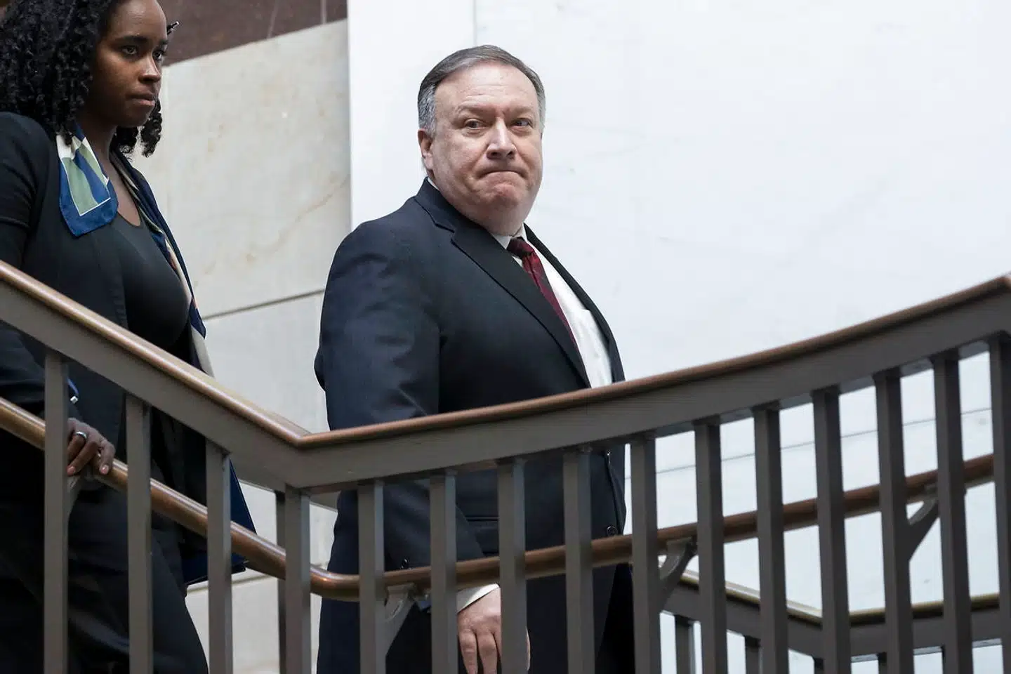 USAs udenrigsminister, Mike Pompeo, var til møde i Senatet for at forsvare den tiltagende amerikanske støtte til Saudi-Arabien i Yemen. 28. november 2018.