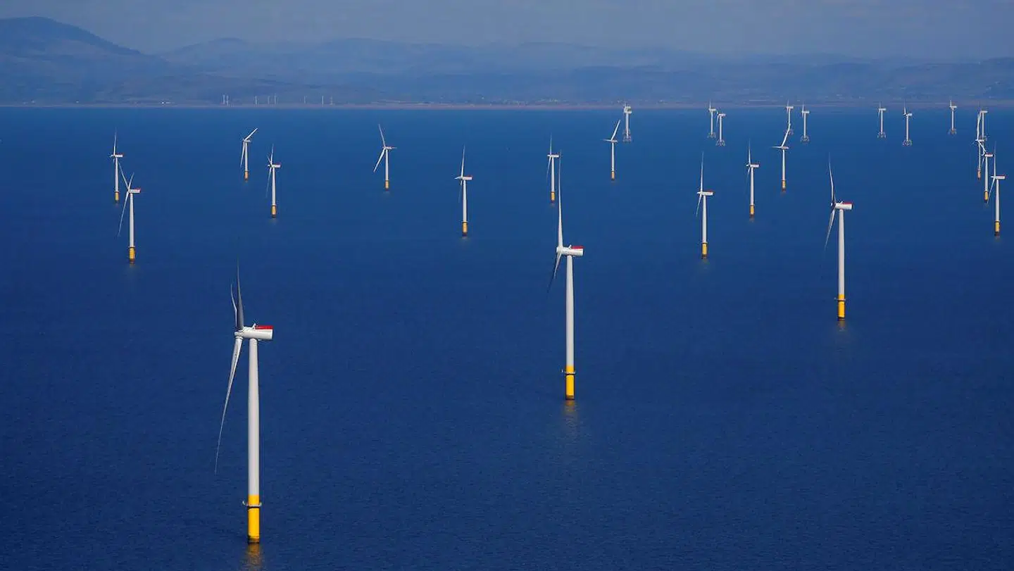 Havvind som Walney Extension havvindpark, der opereres af Ørsted ud for kysten af Blackpool, Storbritannien, kommer til at fylde endnu mere i fremtiden.