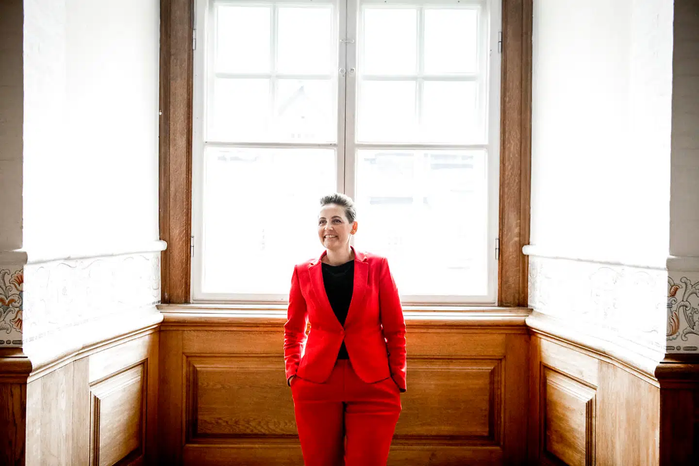 Portræt af Pia Olsen Dyhr, formand for SF.