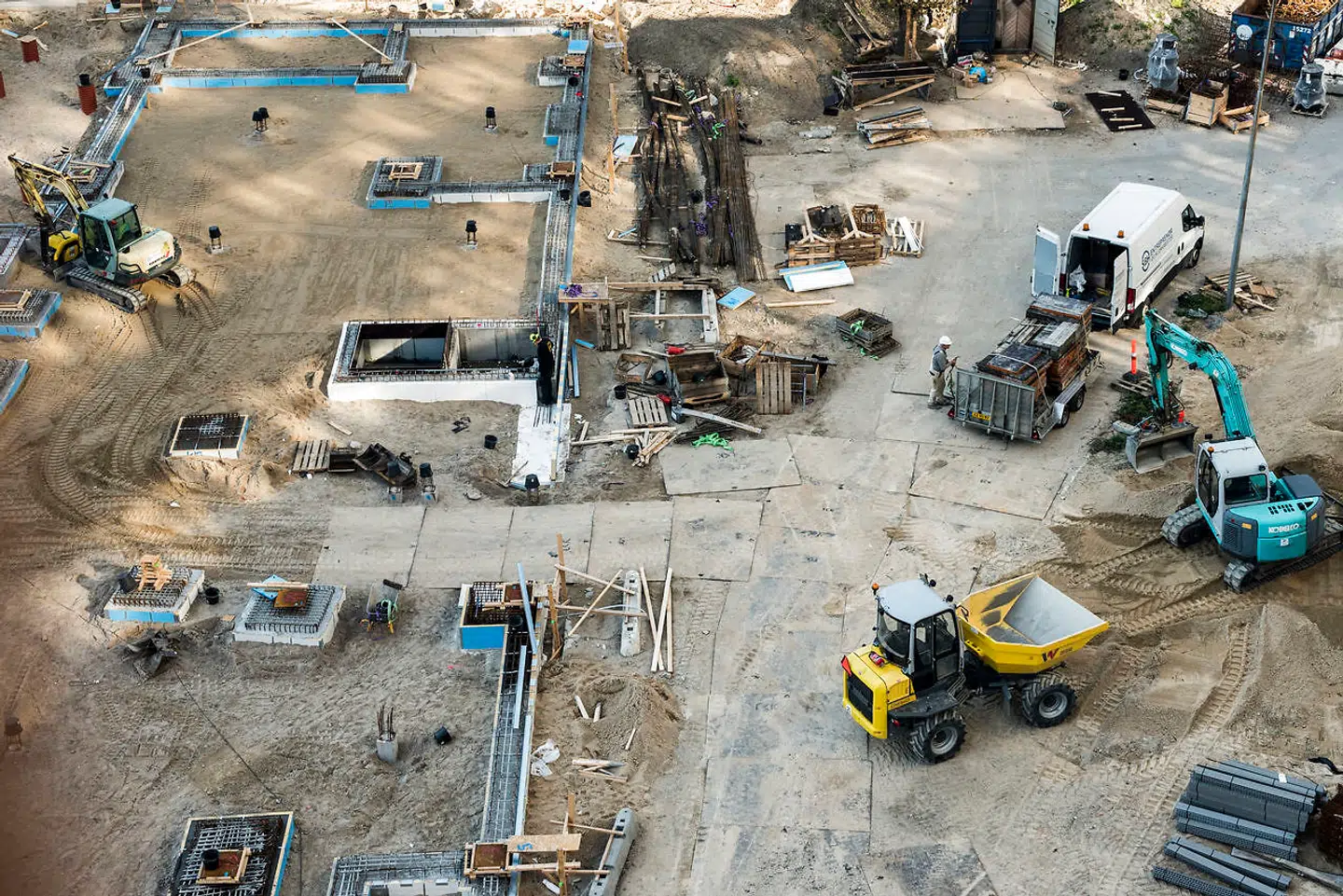 Byggemaskinerne har travlt i bydelen Nordhavn, som snart er fuldt bebygget.