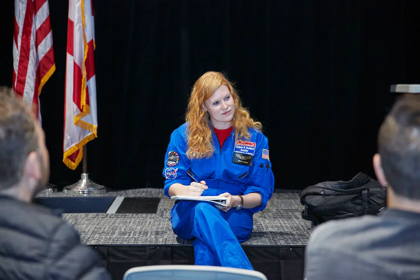Katie Kanable var Thomas Conradsens underviser på Space Camp. Hun styrede »Team Kennedy«, som holdet hed, med hård hånd og humor. Foto: National Geographic/Jon Morgan