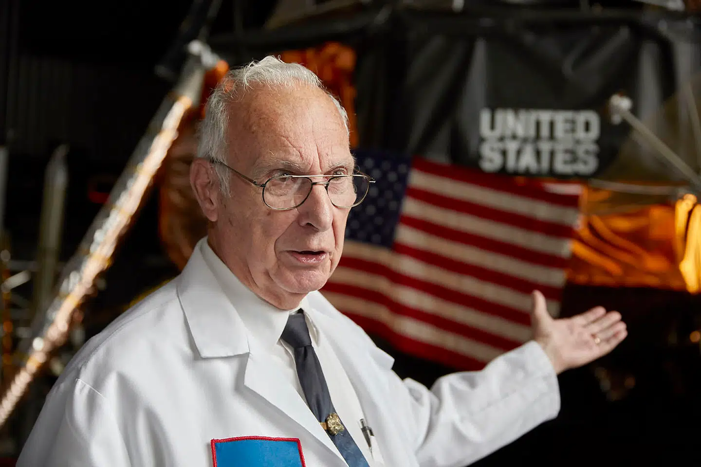 82-årige Lowell Zoller er kustode på NASAs museum ved Space Camp og i sig selv en oplevelse at møde.