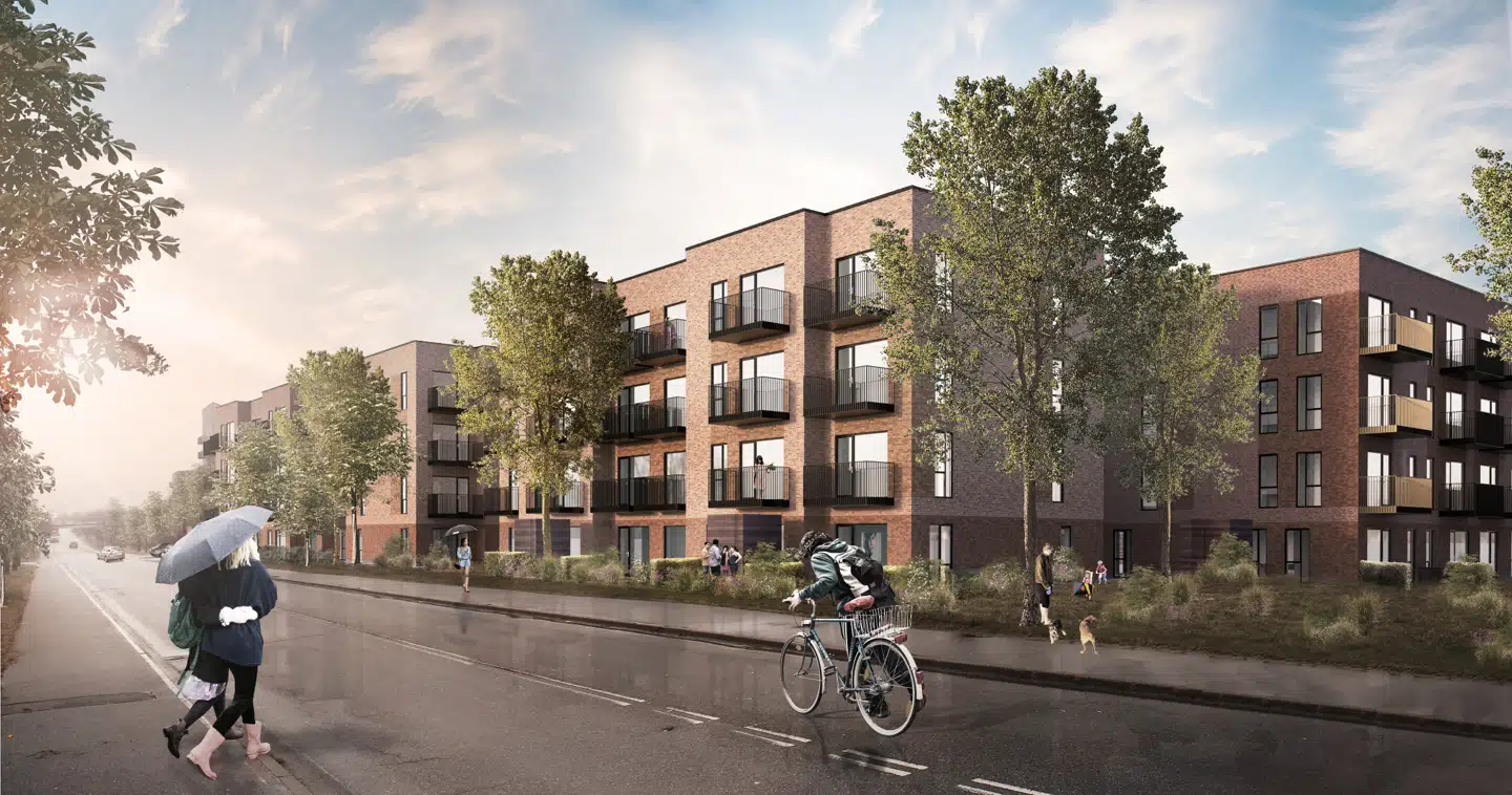 Til næste år begynder MT Højgaard opførelsen af 13.500 kvm. boliger på Skjeberg Allé i Høje Taastrup, og i sidste uge meddelte selskabet, at det svenskejede ejendomsselskab Balder er trådt til som investor. Men det er en type transaktioner, det er er blevet sværere at få afsluttet. Investorerne foretrækker boliger, der allerede er opført og udlejet.