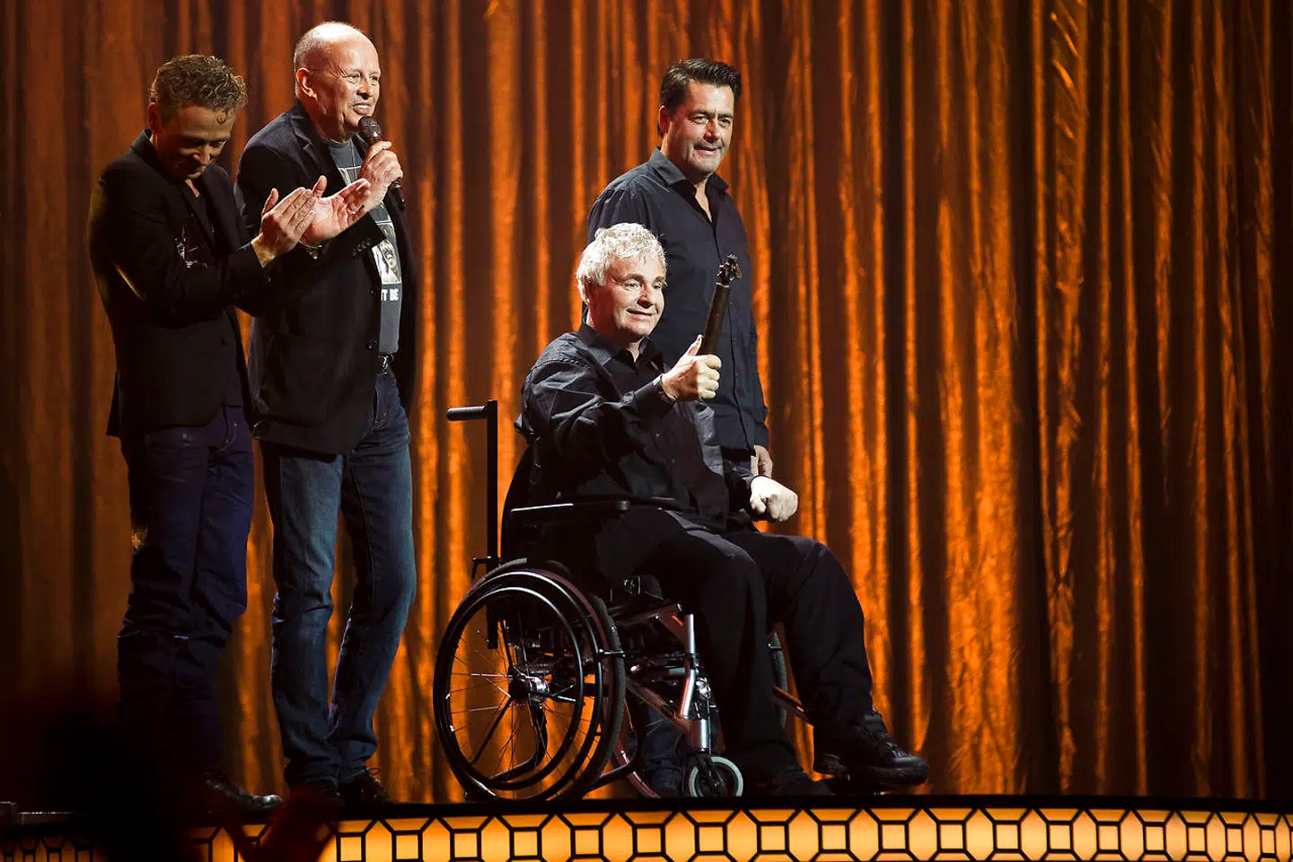 I november 2013 modtog Shu-Bi-dua æresprisen ved Danish Music Awards. Foto fra bogen: Martin Sylvest