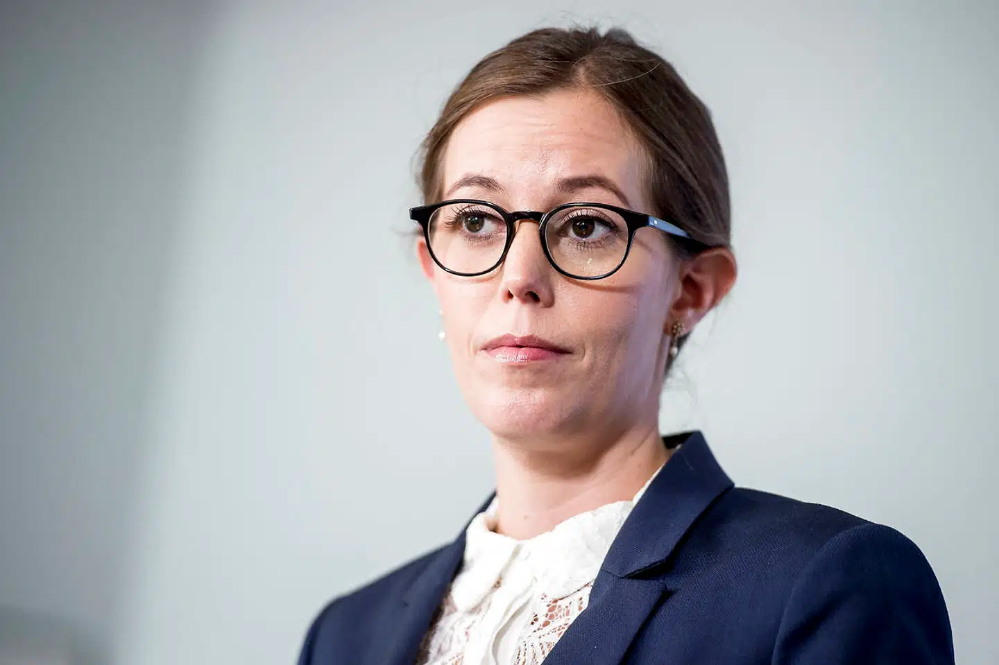 (ARKIV) Børne- og socialminister Mai Mercado (C) holder pressemøde i Børne- og Socialministeriet i København, tirsdag den 9. oktober 2018. Den svindelmistænkte Britta Nielsen blev anholdt mandag morgen i Sydafrika. Flere ministre roser politiet. Det skriver Ritzau, mandag den 5. november 2018.. (Foto: Mads Claus Rasmussen/Ritzau Scanpix)