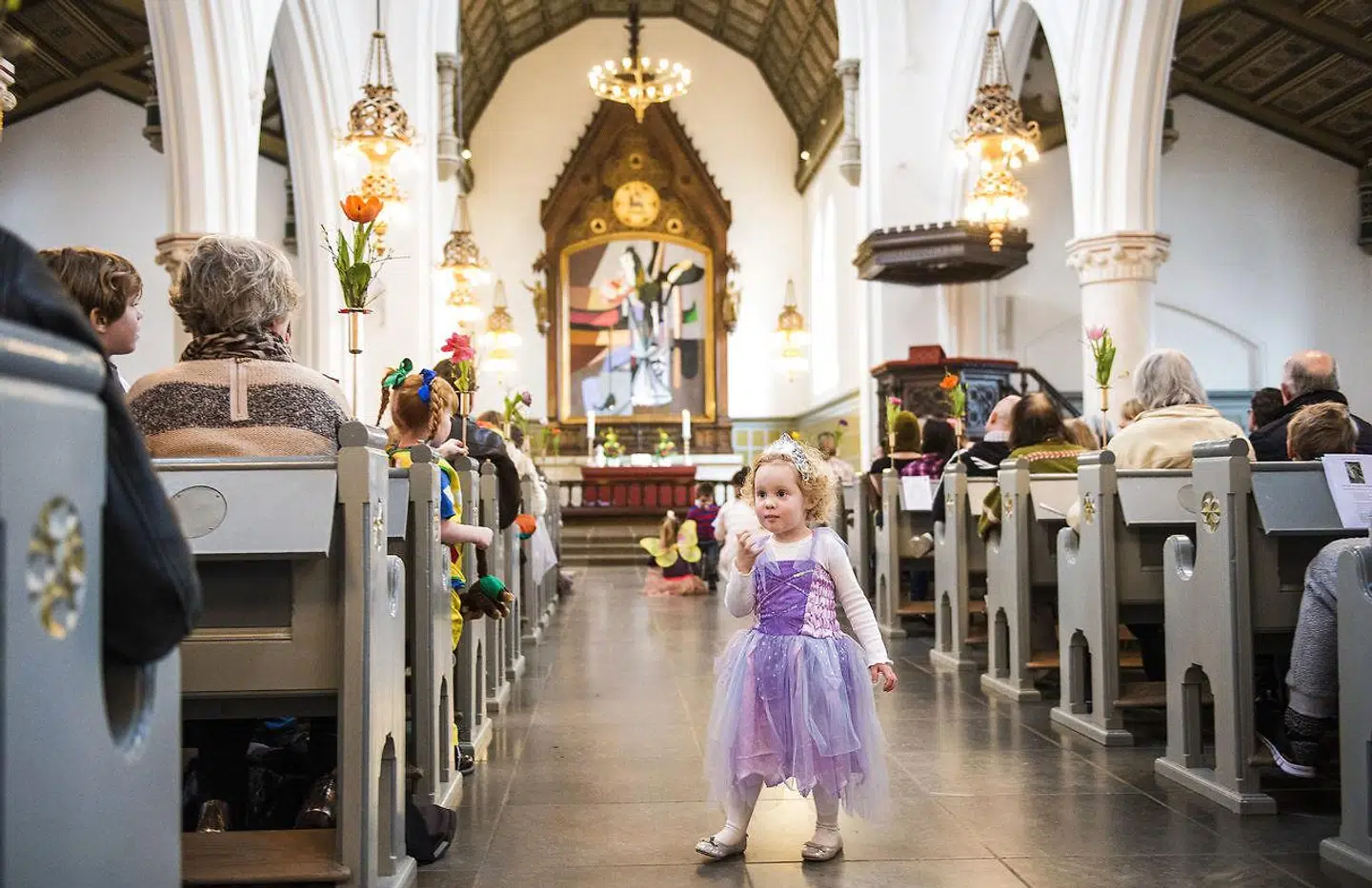 Sankt Jakobs Kirke på Østerbro har afholdt fastelavns-gudstjeneste, og snart vil kirken være åben for drop-in-dåb. Foto: Søren Bidstrup