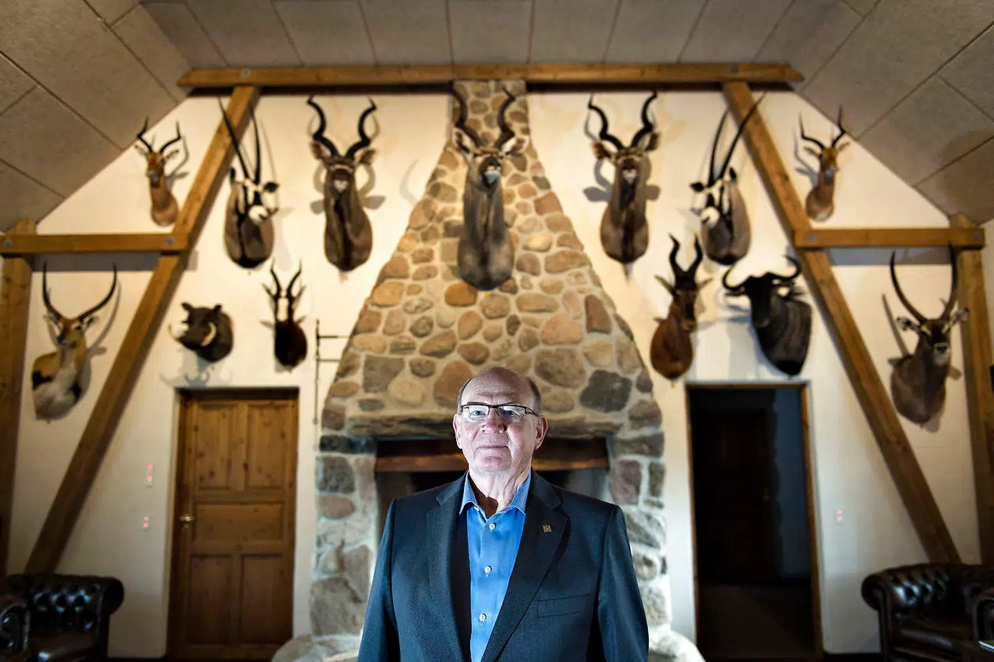 Grundfos' nestor Niels Due Jensen fotograferet på sit gods. Det har været en udfordring for ham at agere ejerleder, fordi hovedparten af Grundfos er ejet af en fond.