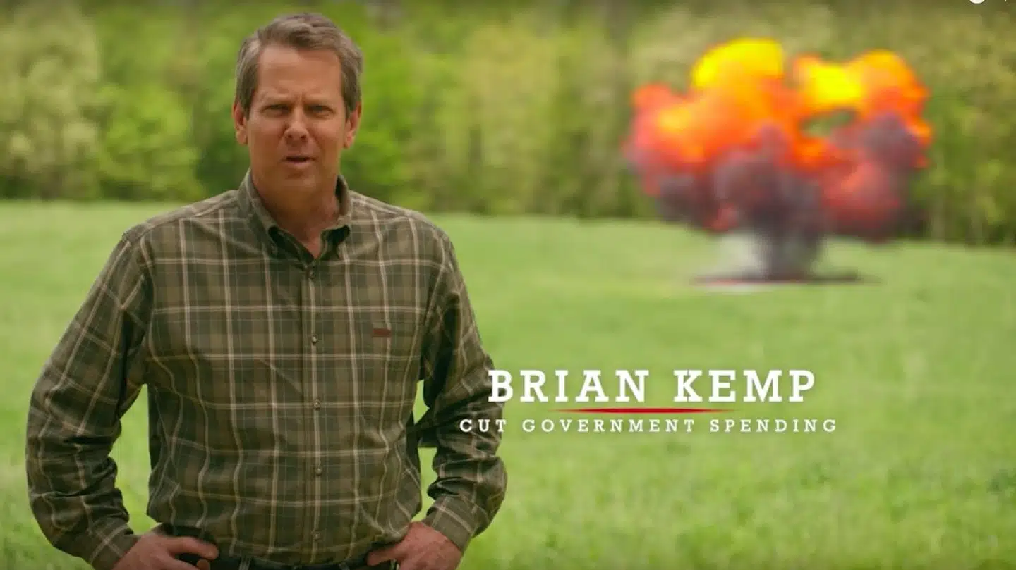 Republikaneren Brian Kemp vil være guvernør i Georgia og har fået lavet en meget actionmættet valgvideo. Foto: Screenshot fra Youtube, Kemp For Governor.