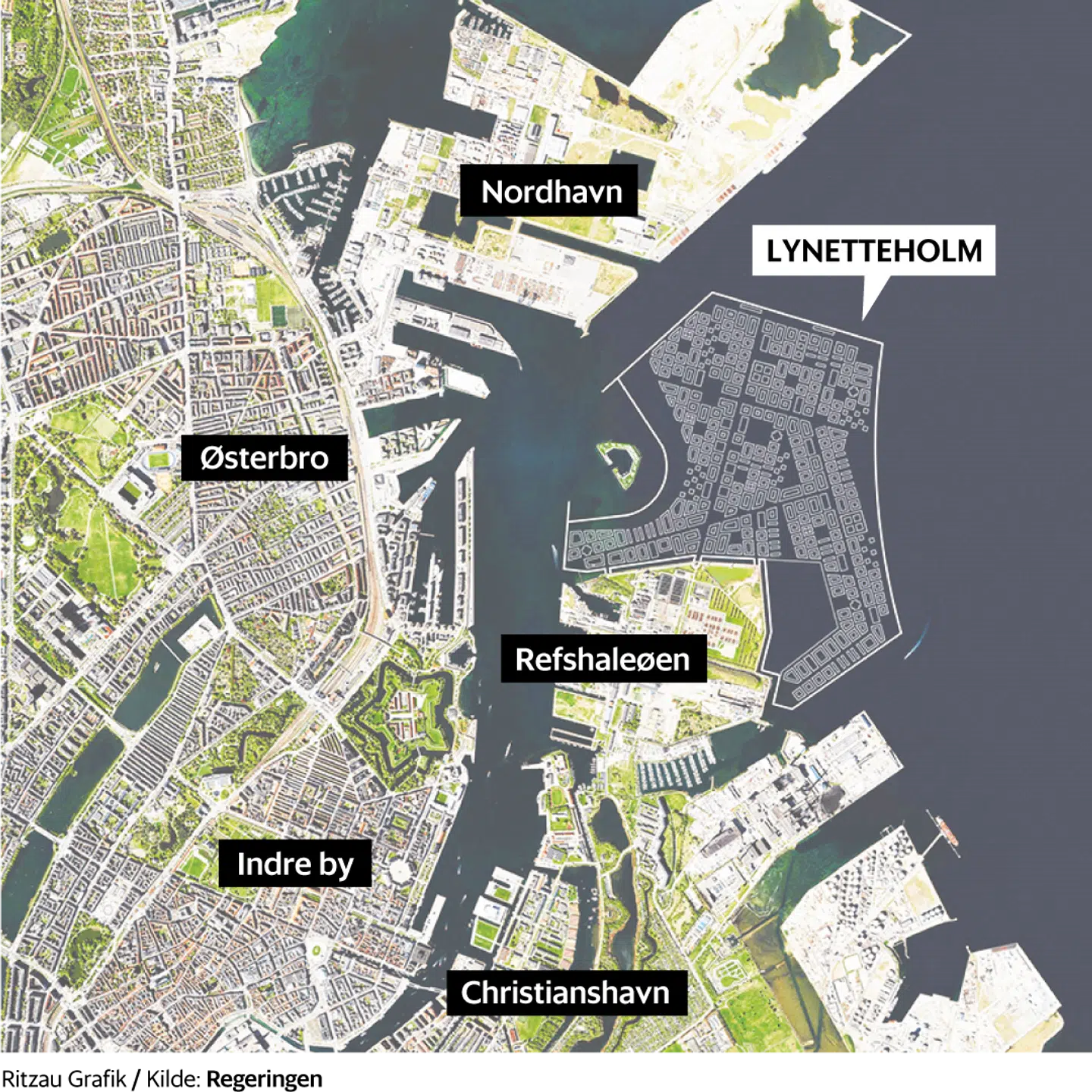 Lynetteholmen skal i 2070 være Københavns nye ø og bydel med 35.000 beboere og tilsvarende antal arbejdspladser. I Folketinget er kun Alternativet og Enhedslisten i mod.