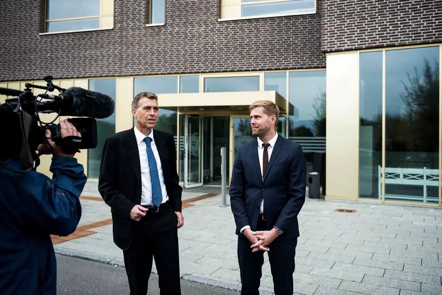 Specialanklager Jørn Thostrup og anklager Stefan Møller Jørgensen fra Bagmandspolitiet (SØIK).