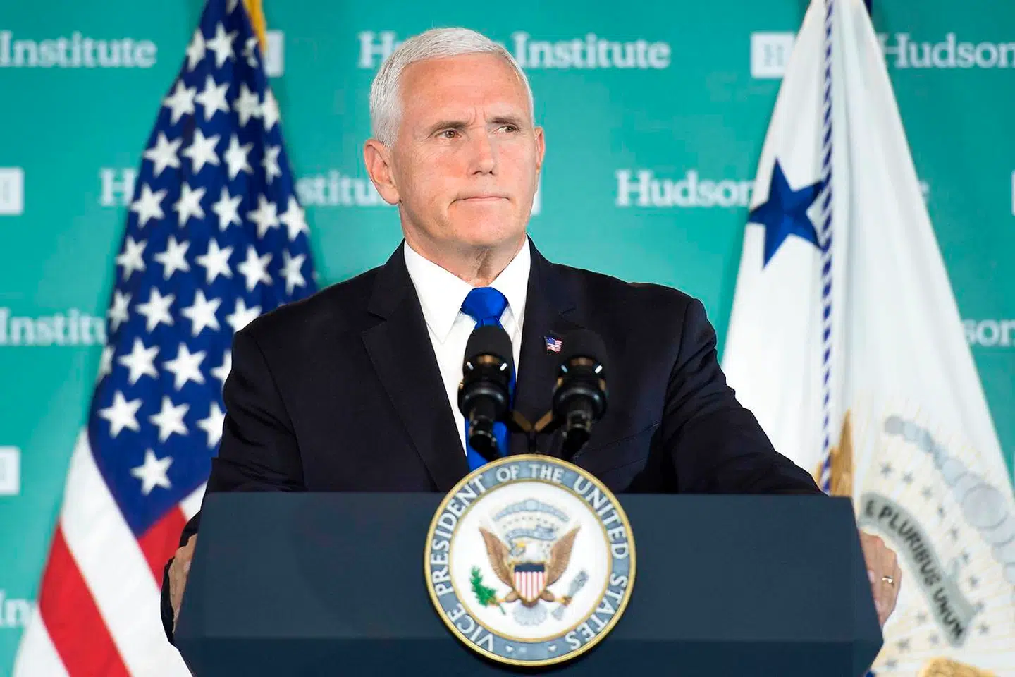 USAs vicepræsident, Mike Pence, gjorde for nylig rede for, at USA vil føre en anderledes politik over for Kina i forhold til tidligere amerikanske administrationer. Foto: Jim Watson/AFP