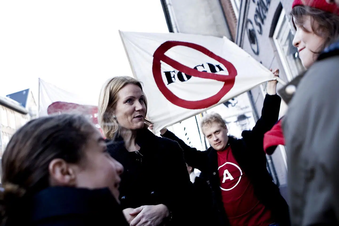 Helle Thorning-Schmidt skyder valgkampen i gang i 2007. Hun ville stoppe Fogh, men tabte valgkampen. Arkivfoto: Rune Evensen/Scanpix Ritzau