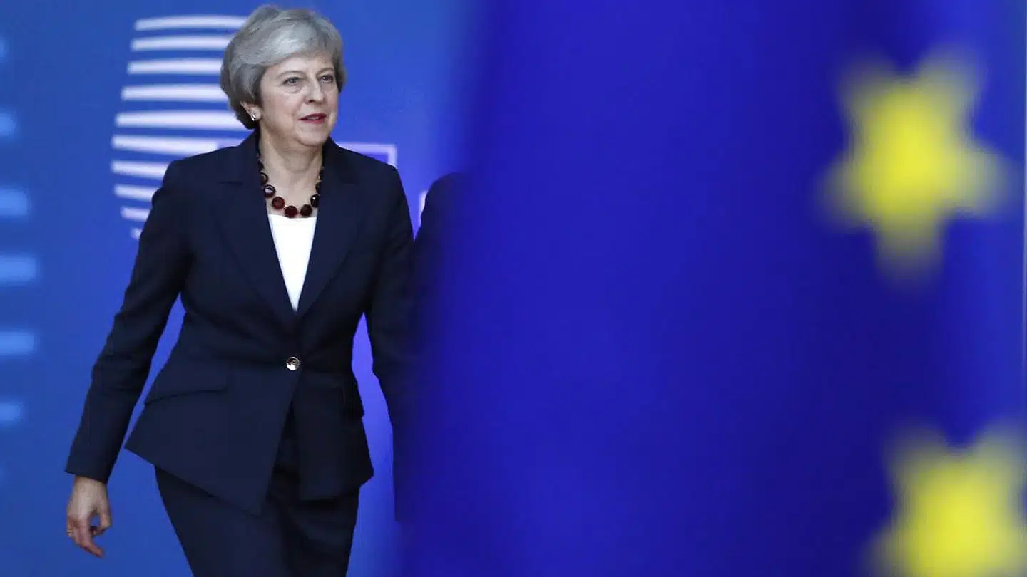 De kreative løsninger udeblev, da Storbritanniens premierminister Theresa May mødte sine kolleger onsdag aften. (AP Photo/Alastair Grant)