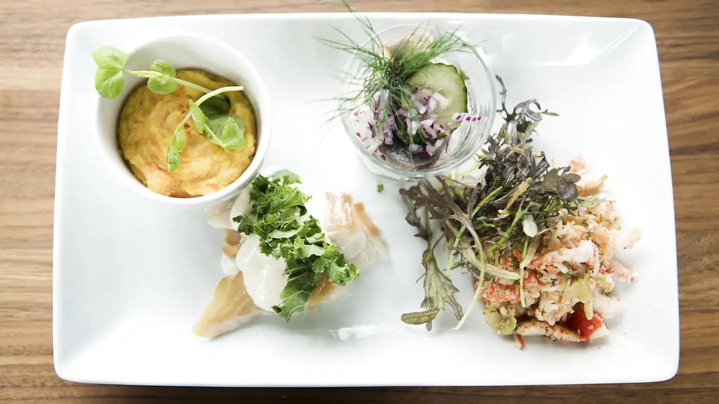 »Fisken« - platte med sild, røget torsk og skaldyrssalat uden smag skuffede på Arken.