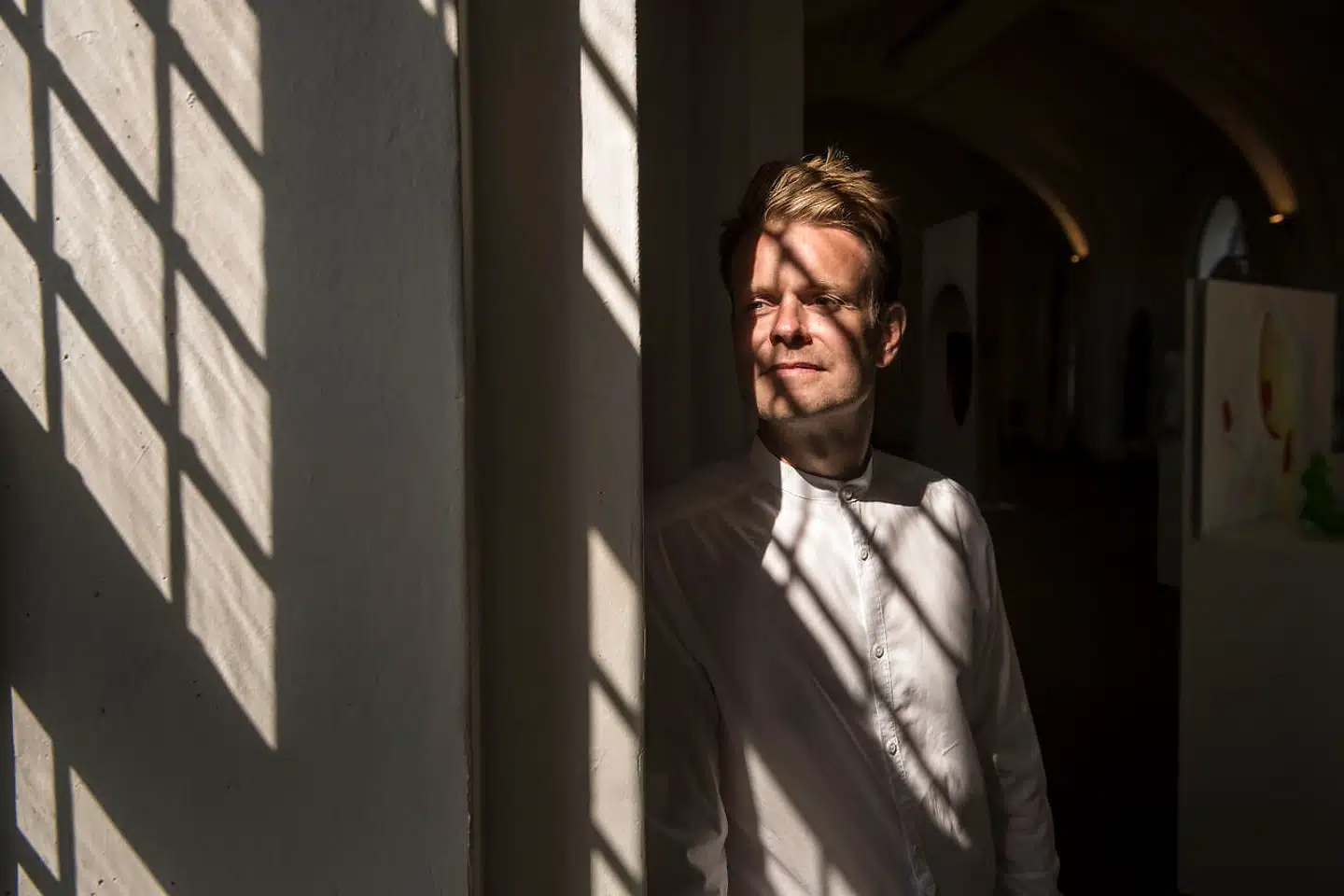 Kulturborgmester Niko Grünfeld (ALT) er stolt og glad for sit nye kontor, siger han til Radio24syv.