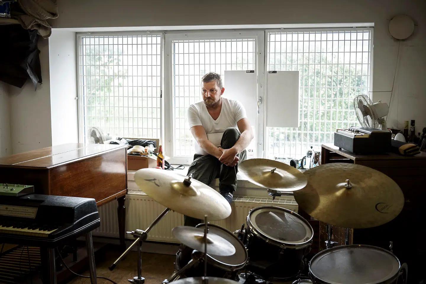 Thomas Mathiesen er daglig leder af Refshalen, et samlingssted for over 400 musikere, der lejer sig ind i et af stedets 60 øvelokaler.