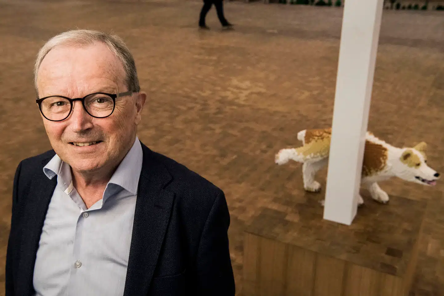 Kjeld Kirk Kristiansen – tredje generations ejer af Lego-koncernen og formand for bestyrelsen i Kirkbi A/S – fotograferet i LEGO House i Billund.