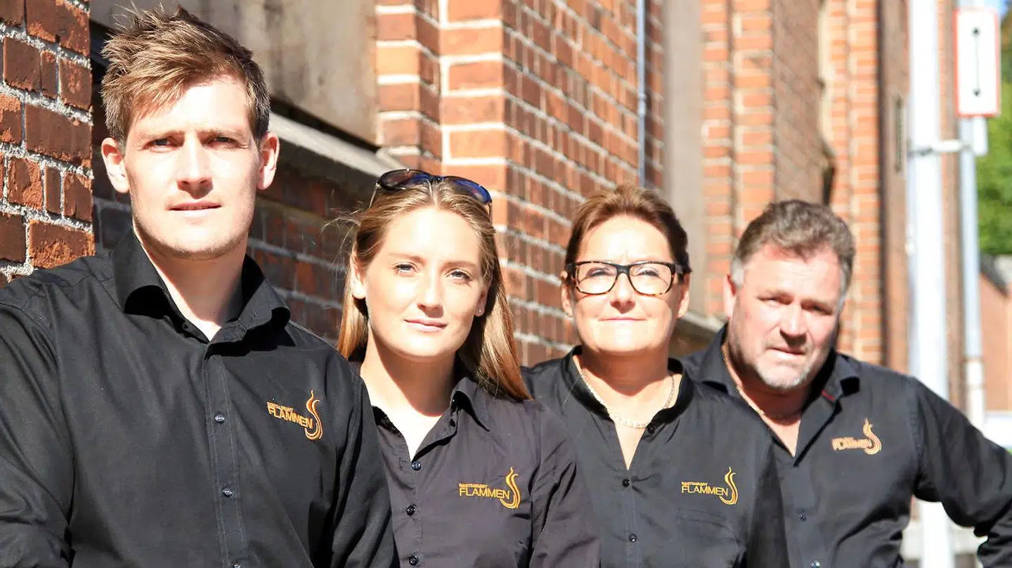 Ketty og Flemming Rosenfeldt Sunddal stiftede i 2009 Restaurant Flammen sammen med børnene Kristina og Martin.