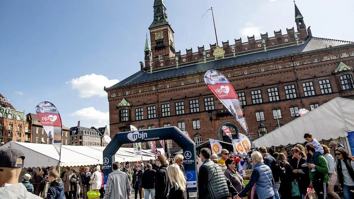 Rådhuspladsen blev lørdag indtaget af Sønderjylland.