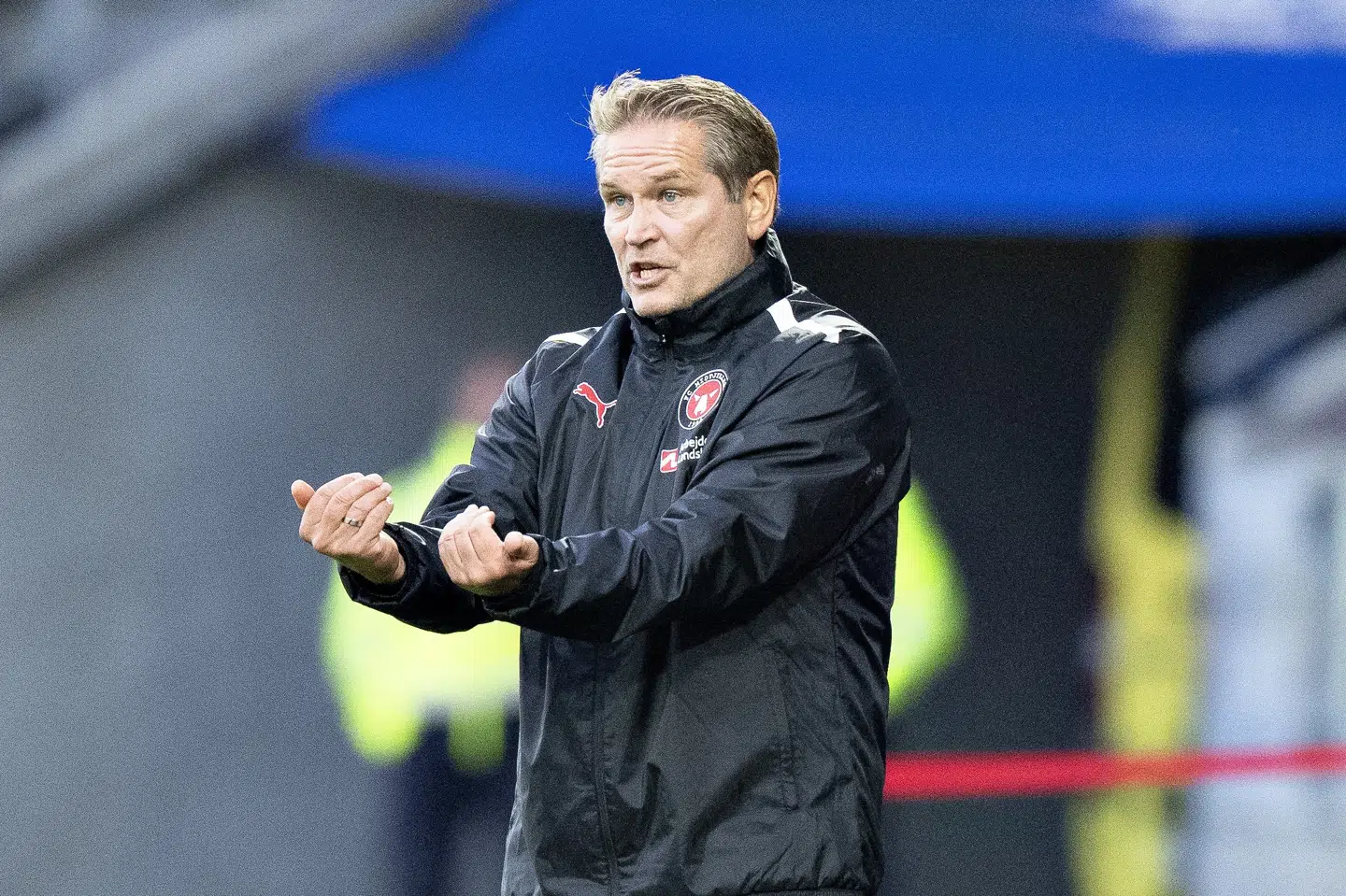 FCN-træner Thomas Thomasberg kunne godt have tænkt sig flere mål i kampen mod Progres Niederkorn. Henning Bagger/Ritzau Scanpix