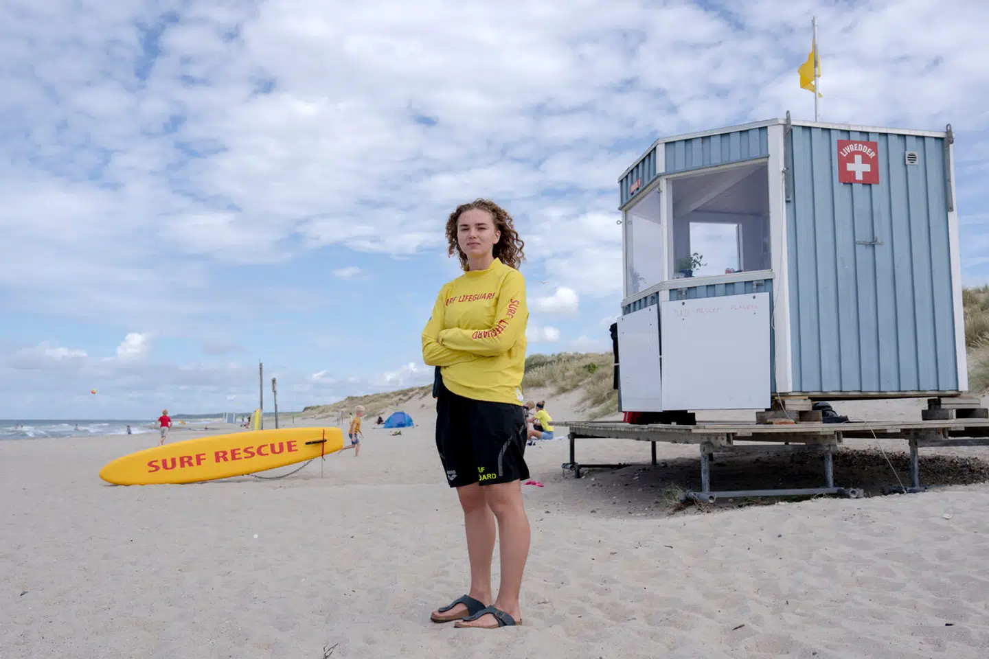 Mathilde Skjøth arbejder som livredder og oplever tilnærmelser og sjofle kommentarer fra badegæster på stranden. Her fra Liseleje Strand.