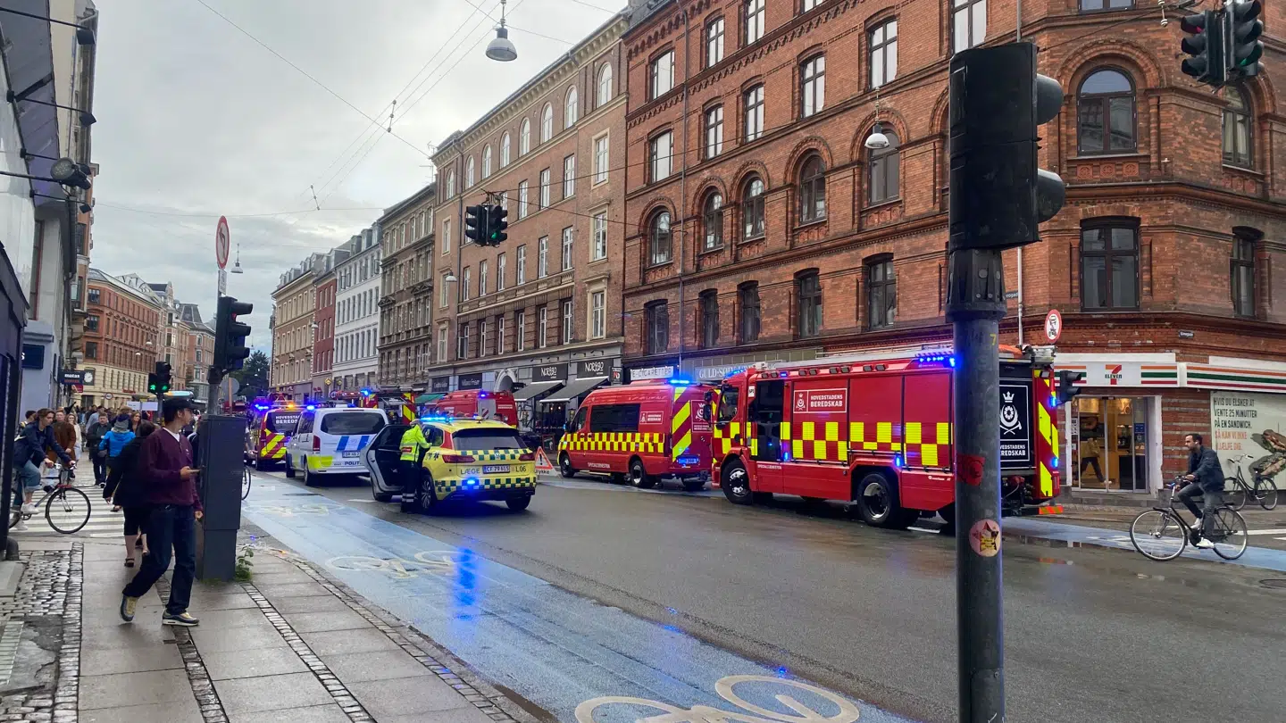 Stor aktion på Nørrebrogade.