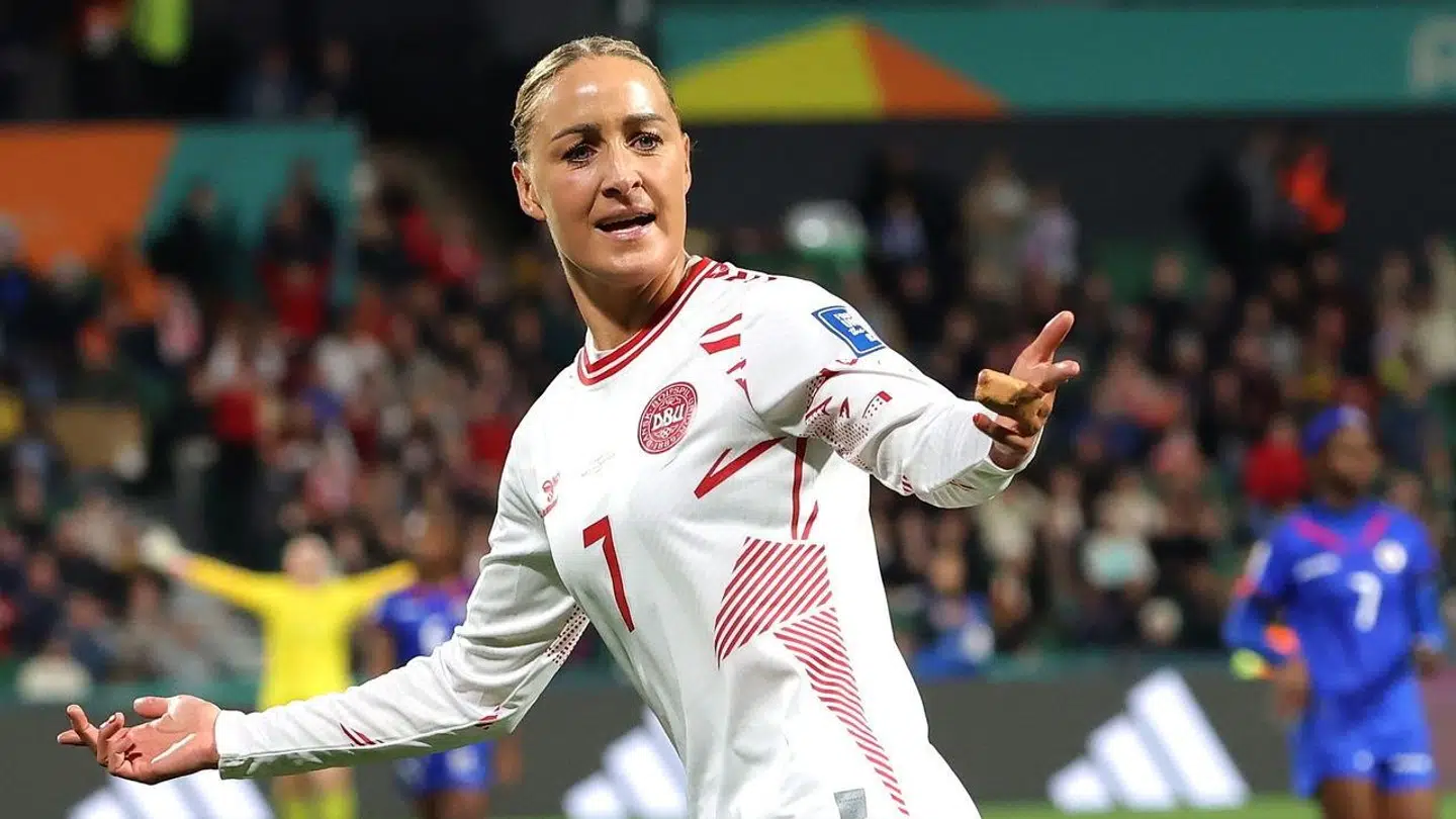 Sanne Troelsgaard scorede et forløsende mål mod Haiti.