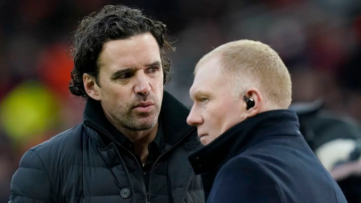 Owen Hargreaves med United-legenden Paul Scholes.