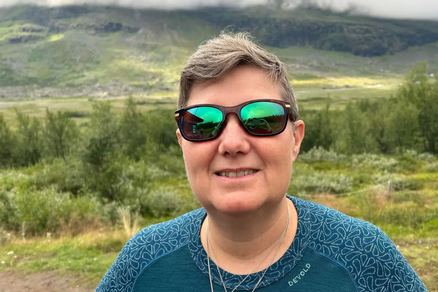 Karina Brock Wilhelm var til stede på Kebnekaise Fjällstation, hvor et stort udbrud af diarre fastholder folk. (Privatfoto). Privat./Free