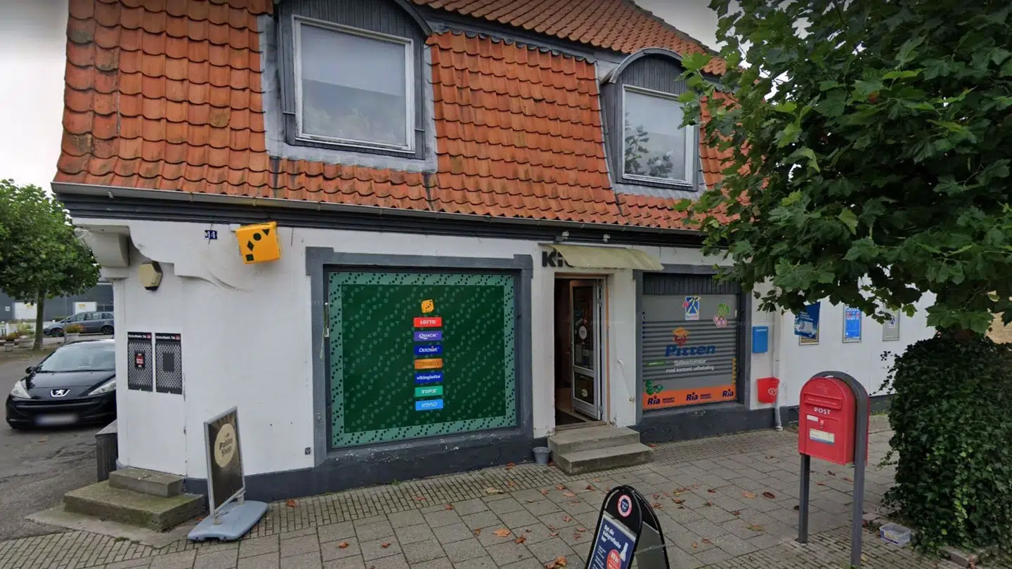 Den nyudklækkede millionær havde købt sin kupon her i kiosken i Rødbyhavn.