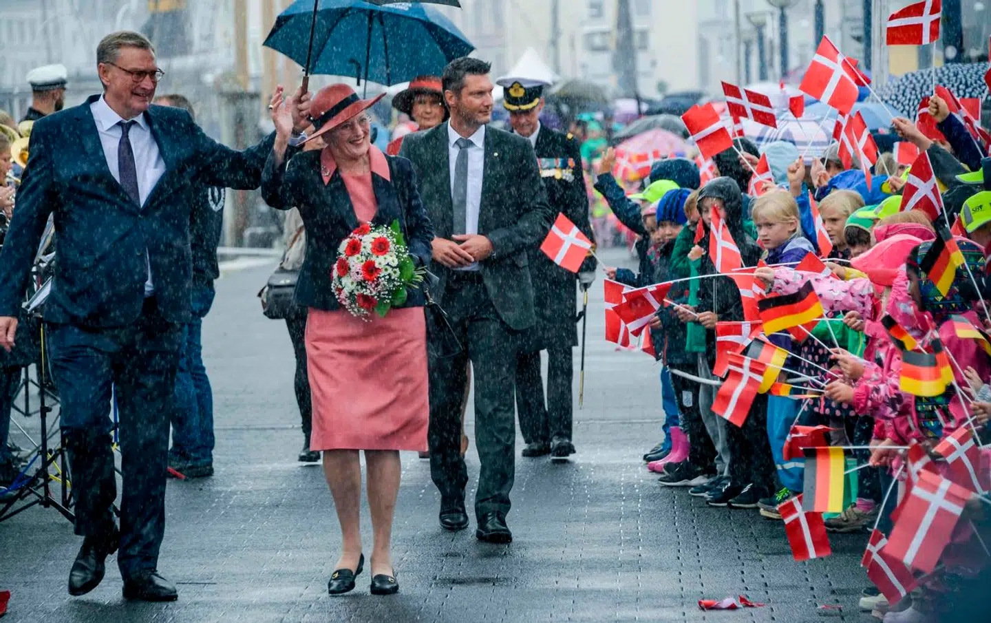 Dronning Margrethe under et besøg i Flensborg i 2019.
