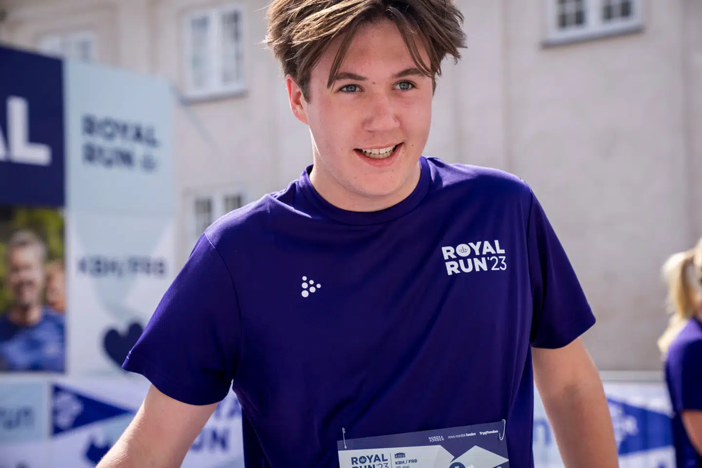 Prins Christian da han tidligere i år løb Royal Run.