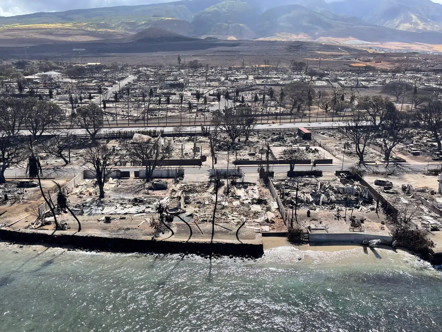 Foreløbig har myndighederne på Maui, som er en del af øgruppen Hawaii, registreret 89 dødsofre som følge af skovbrande, der opstod tirsdag og derefter bredte sig med stor hast. (Foto: EPA/Ritzau Scanpix).