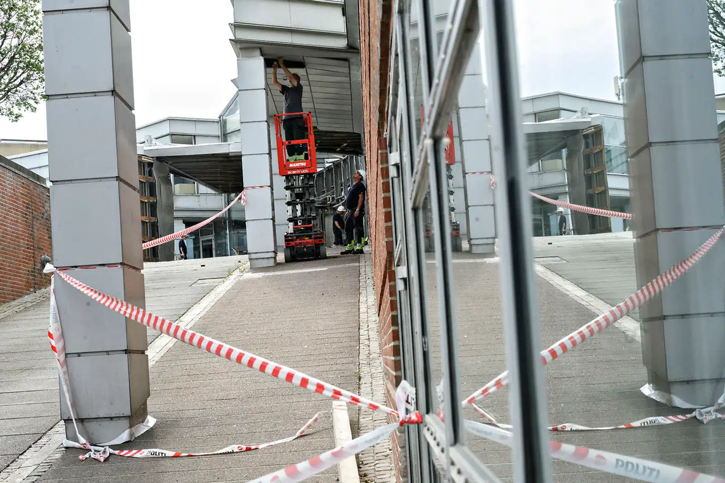 Oprydningsarbejdet efter eksplosion ved Skattestyrelsen i København, onsdag den 7. august 2019. Foto: Philip Davali/Ritzau Scanpix